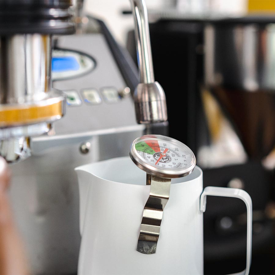 Rhino Coffee Gear Milk Steaming Thermometer mit Halteklemme
