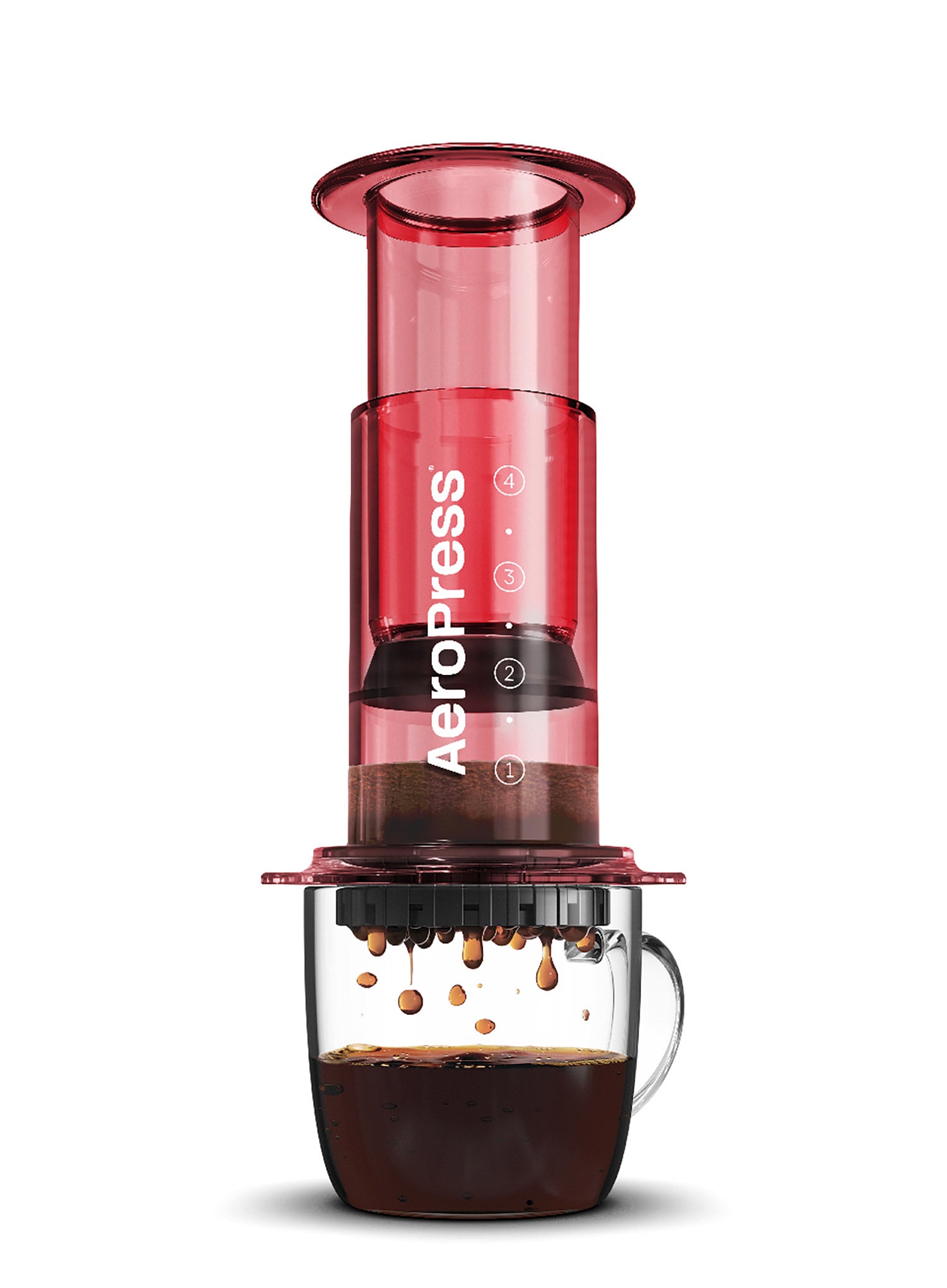 AeroPress Clear - Espresso Kaffeebereiter Set, farbig