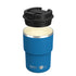 Asobu PICKUP To Go Thermobecher, blau, mit Schraubdeckel, 360ml., auslaufsicher, aus Edelstahl und Keramikinnenbeschichtung