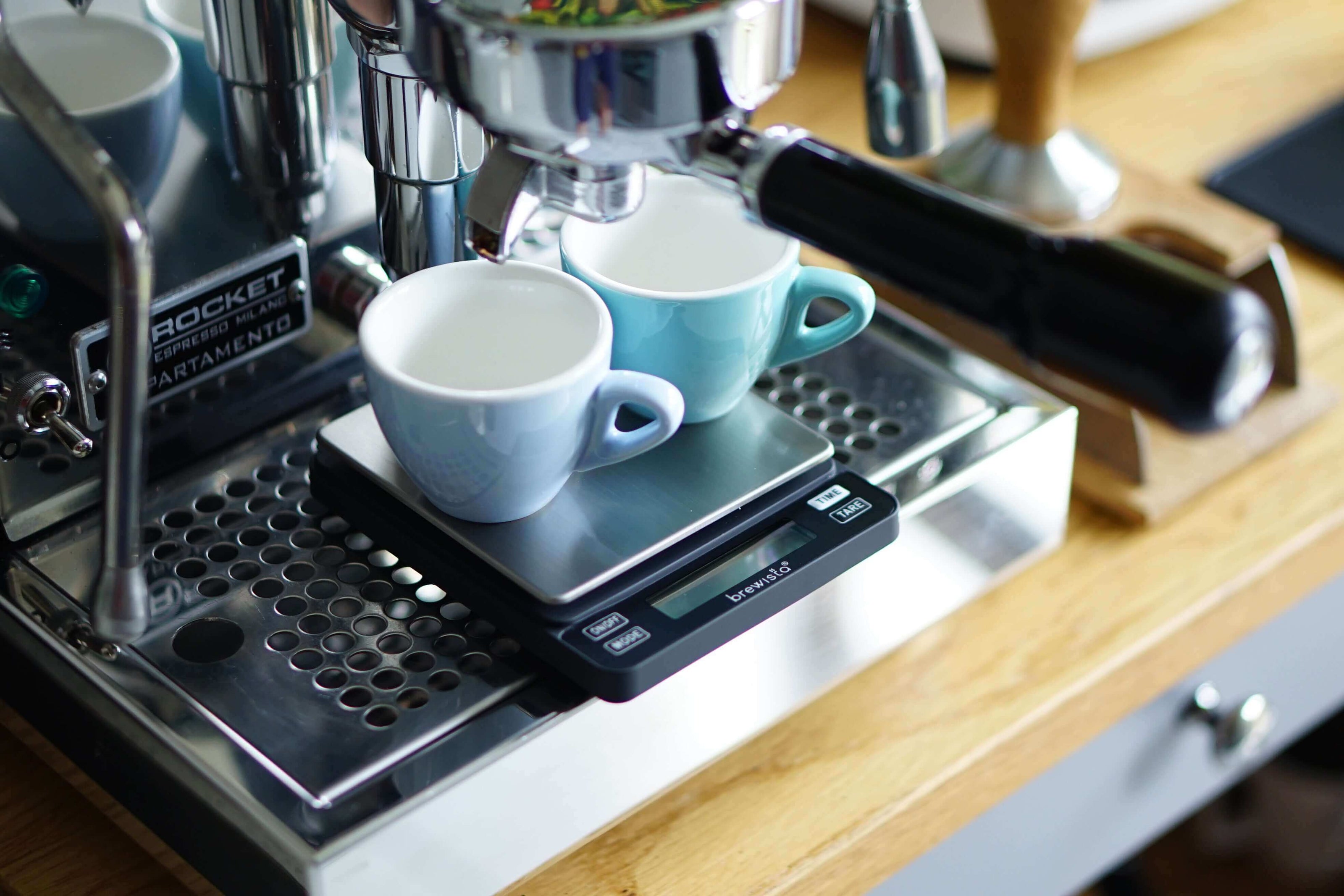 Digitale Kaffeewaage, kleine Präzisionswaage, wiederaufladbar, Brewista Smart Scale II