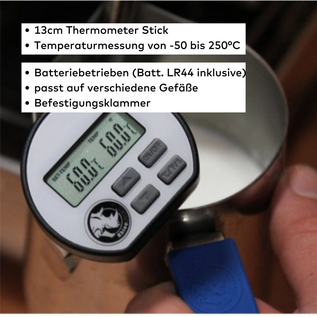 Rhino Thermometerstick mit digitaler Temperaturanzeige