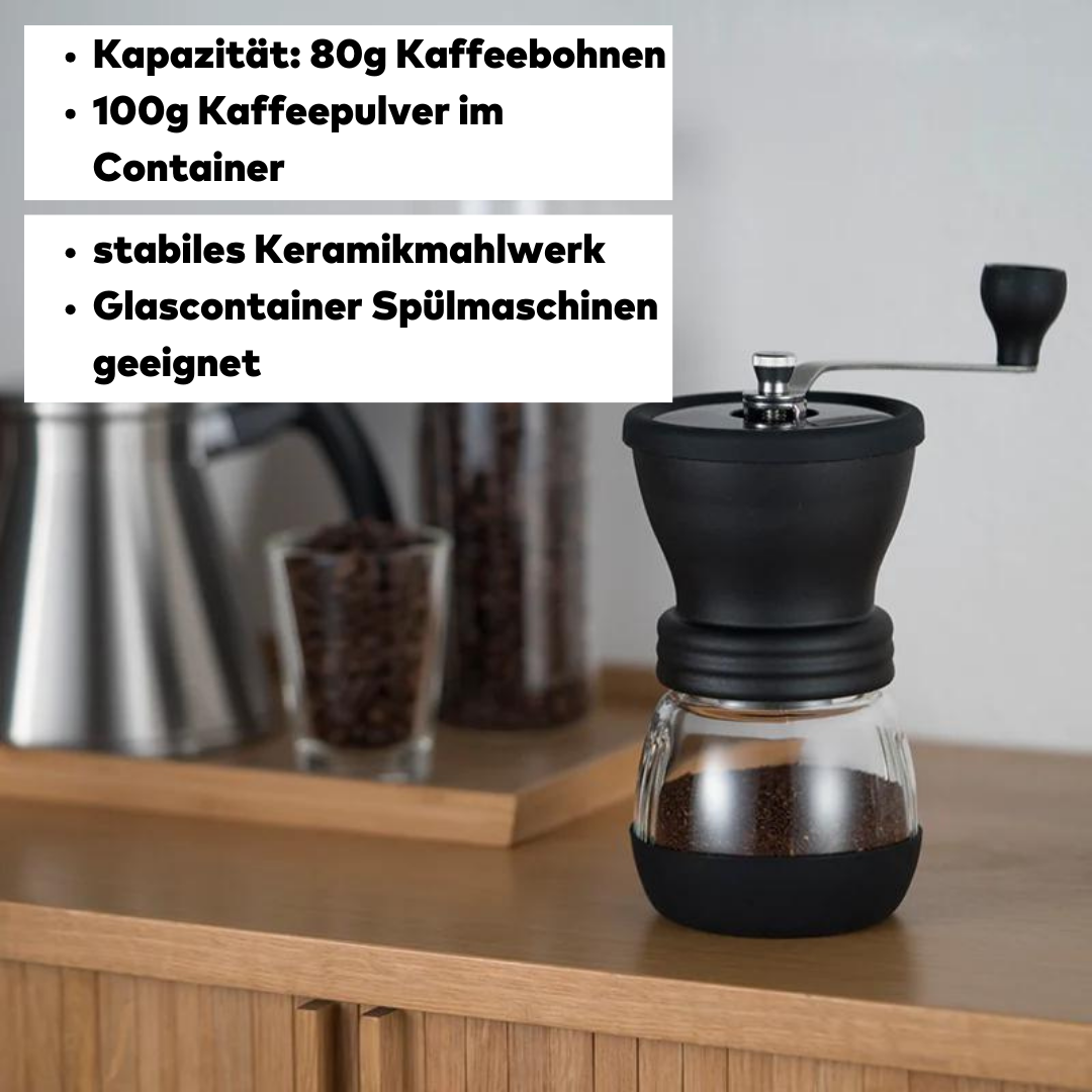 Hario Skerton+ manuelle Kaffeemühle mit Keramik Mahlwerk