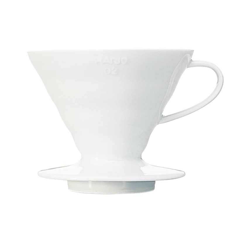 Hario V60 02 Kaffee Handfilter aus Keramik für 1-4 Tassen, weiß