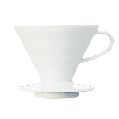 Hario V60 02 Kaffee Handfilter aus Keramik für 1-4 Tassen, weiß