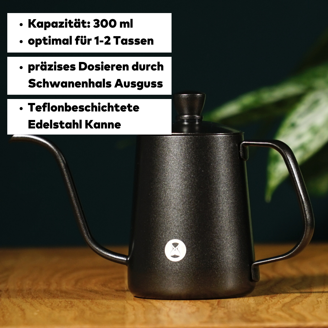 Timemore Kettle, Ausllass Schwanenhals, Merkmale: 300ml, Edelstahl