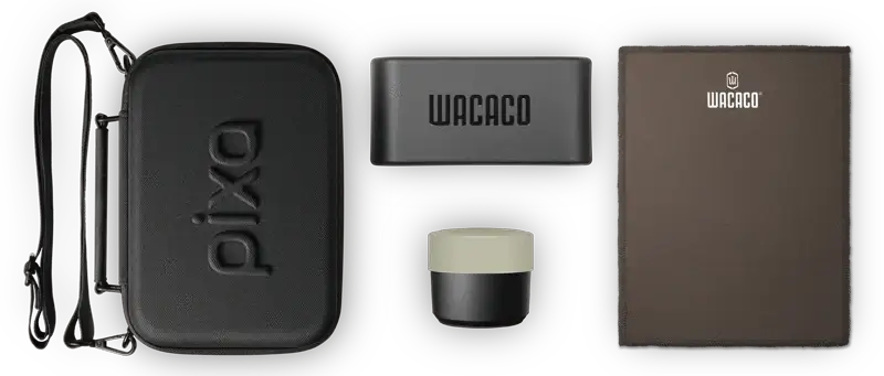 Wacaco Case Travel Kit mit NS-Kapsel-Box, extra Filterkorb und Reinigungstuch für Reisen