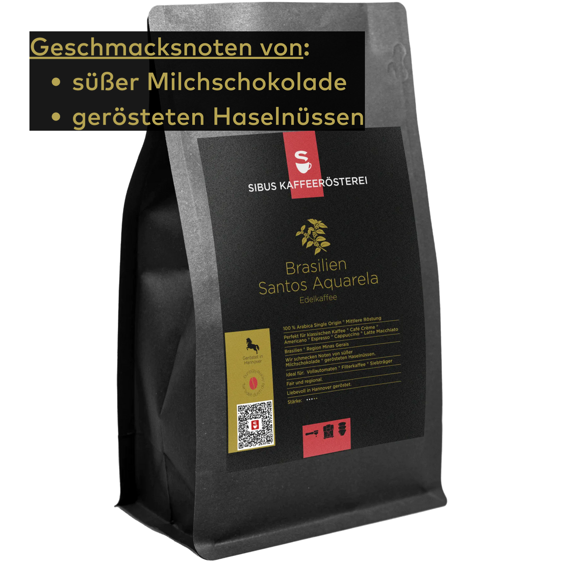 Brasilien Santos Aquarela Edelkaffee