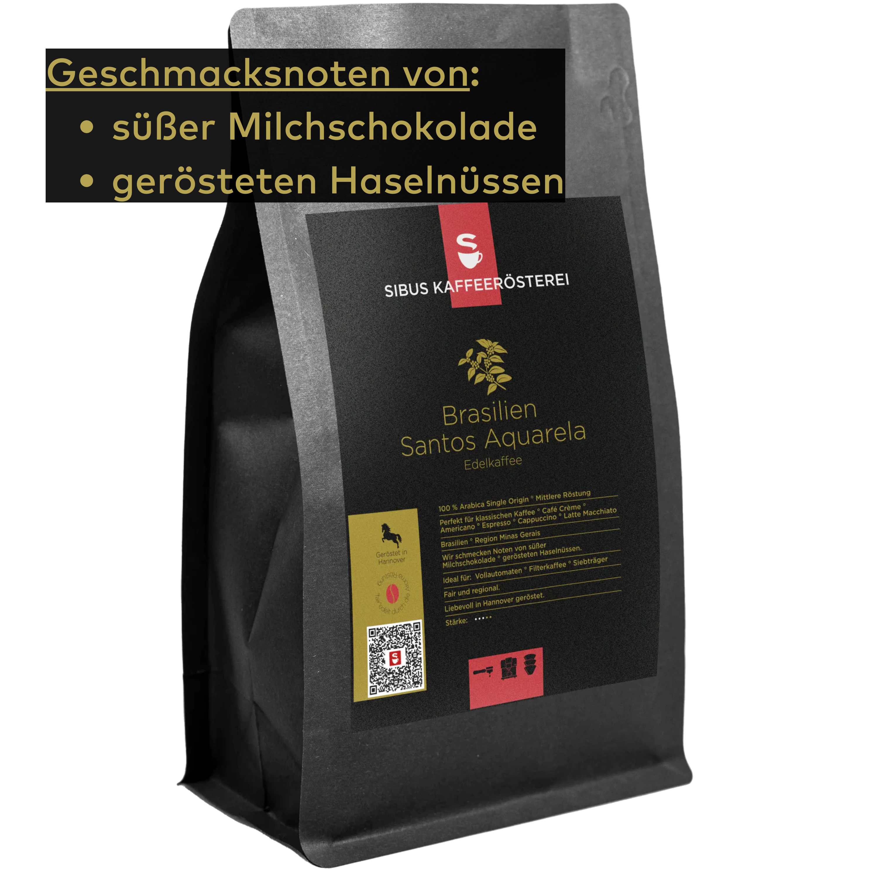 Brasilien Santos Aquarela Edelkaffee