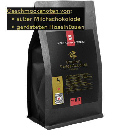 Brasilien Santos Aquarela Edelkaffee