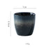japanische Keramik-Kaffeetasse, 150ml, mehrfarbig grau mit Verlauf, glänzend, mit leichten Vertiefungen für die Finger und für angenehme Haptik