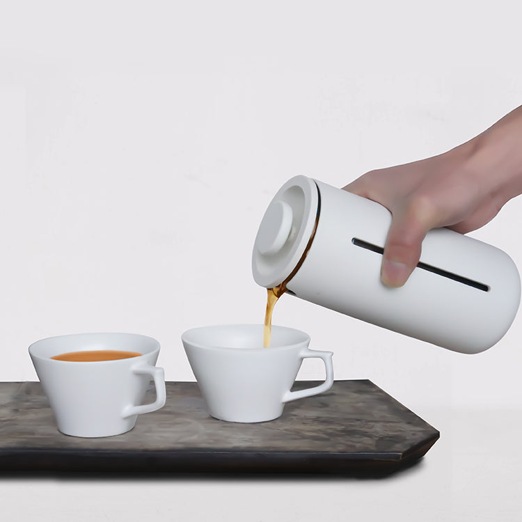 Timemore French Press Kanne weiß 