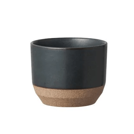 Kinto Keramik Tasse 180ml, für Tee oder Kaffee, schwarz